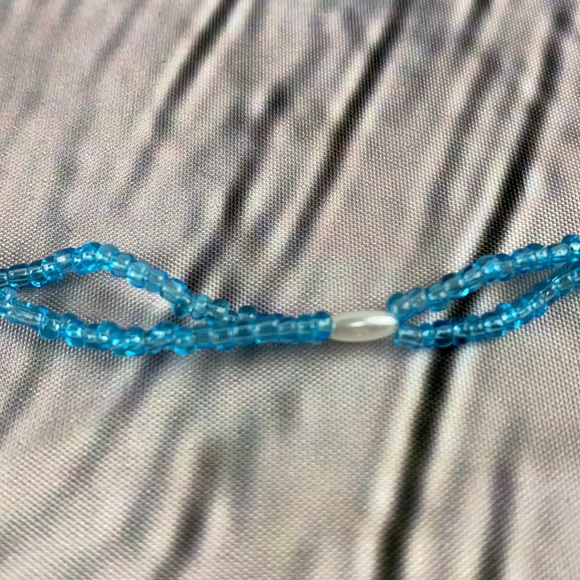 BEAUTIFULLY Beaded Blue/White Shoulder/Crossbody Mini Bag - Picture 14 of 17